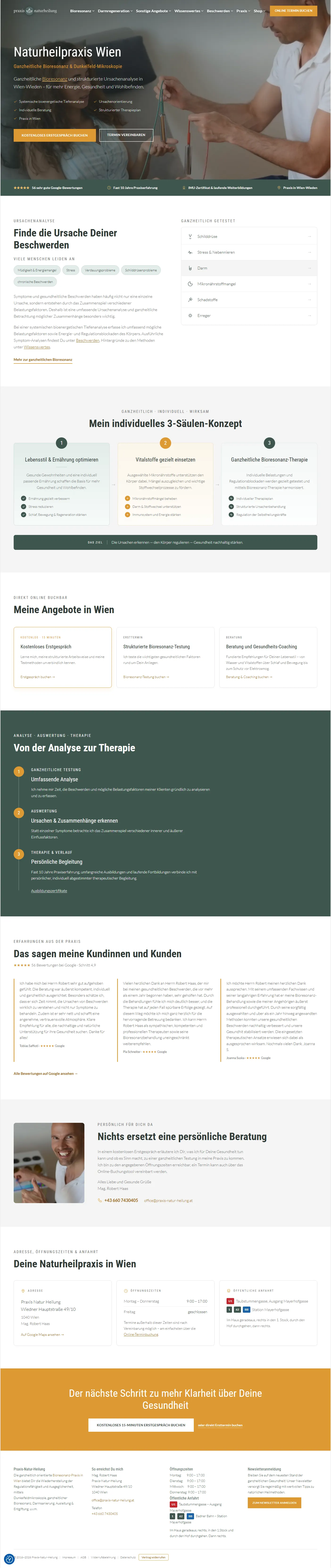 Naturheilpraxis, Seite nachher